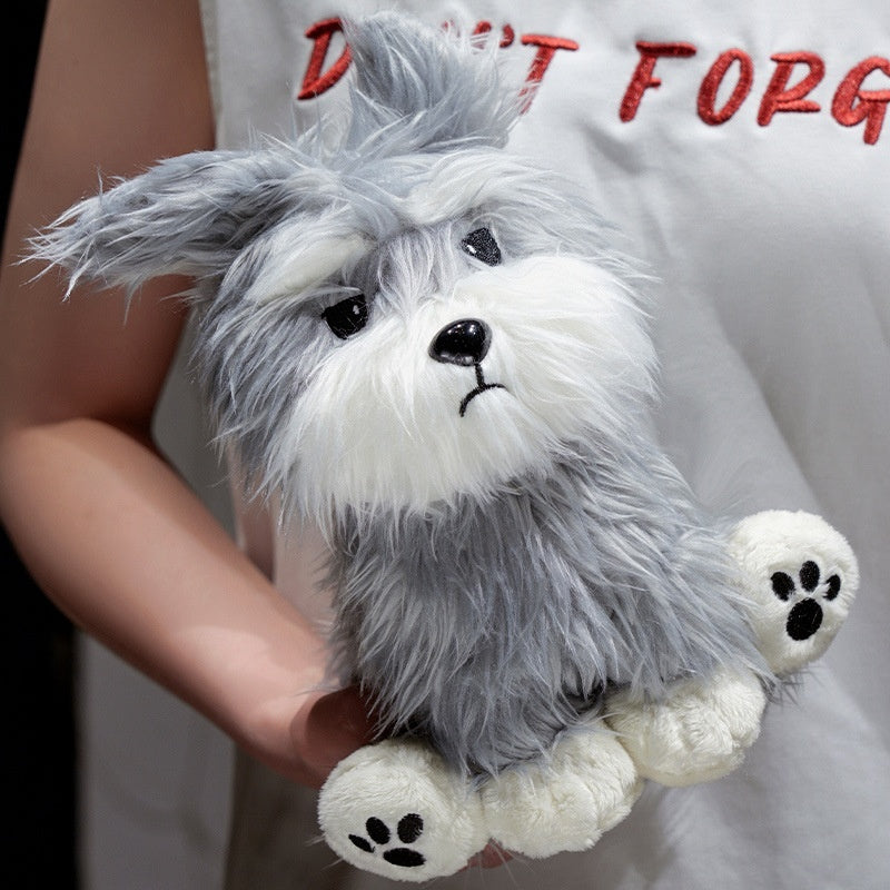 Simulation Schnauzer Plush Toy Doll Doll Cute